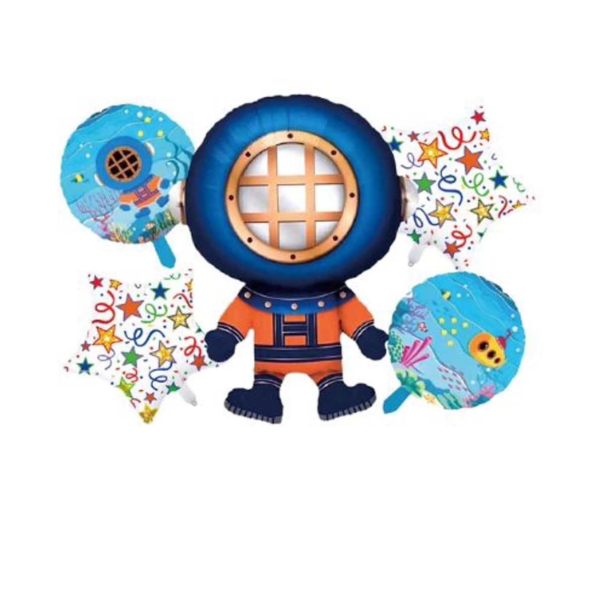 GENERICO - Globos Varios Diseño y Colores 5 Unidades