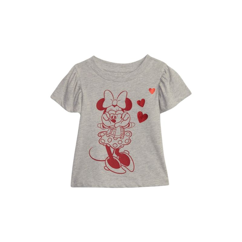 GAP - Polera Disney Minnie Manga Corta Gris GAP