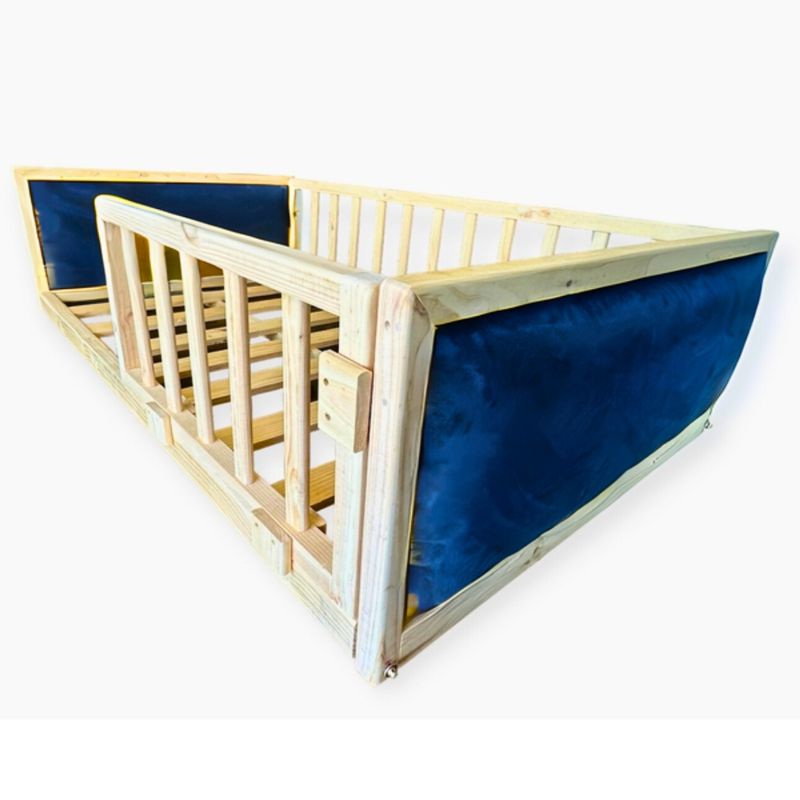 MPA DECOHOGAR - Cama infantil semitapizada acolchada - 1 plaza azul
