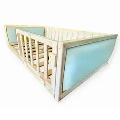 MPA DECOHOGAR - Cama infantil semitapizada acolchada - 1,5 plaza celeste