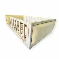 MPA DECOHOGAR - Cama infantil semitapizada acolchada - 1,5 plaza crema