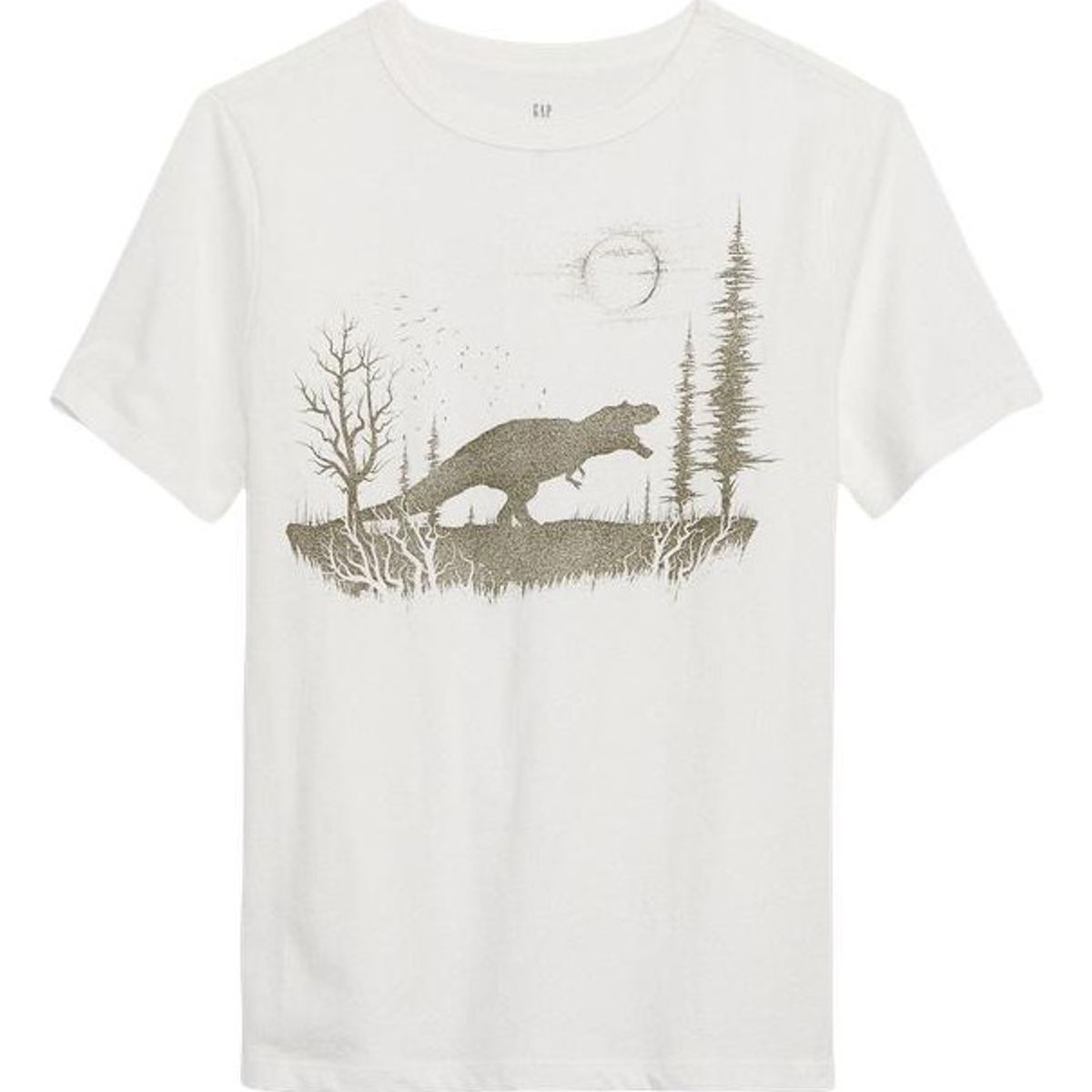 GAP - Polera Gráfica Dinosaurios Blanco GAP