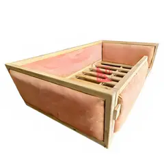MPA DECOHOGAR - Cama infantil acolchada en felpa - 1 plaza rosado