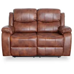 SWEET HOGAR - Sofá Berger reclinable de 2 cuerpos color café moro