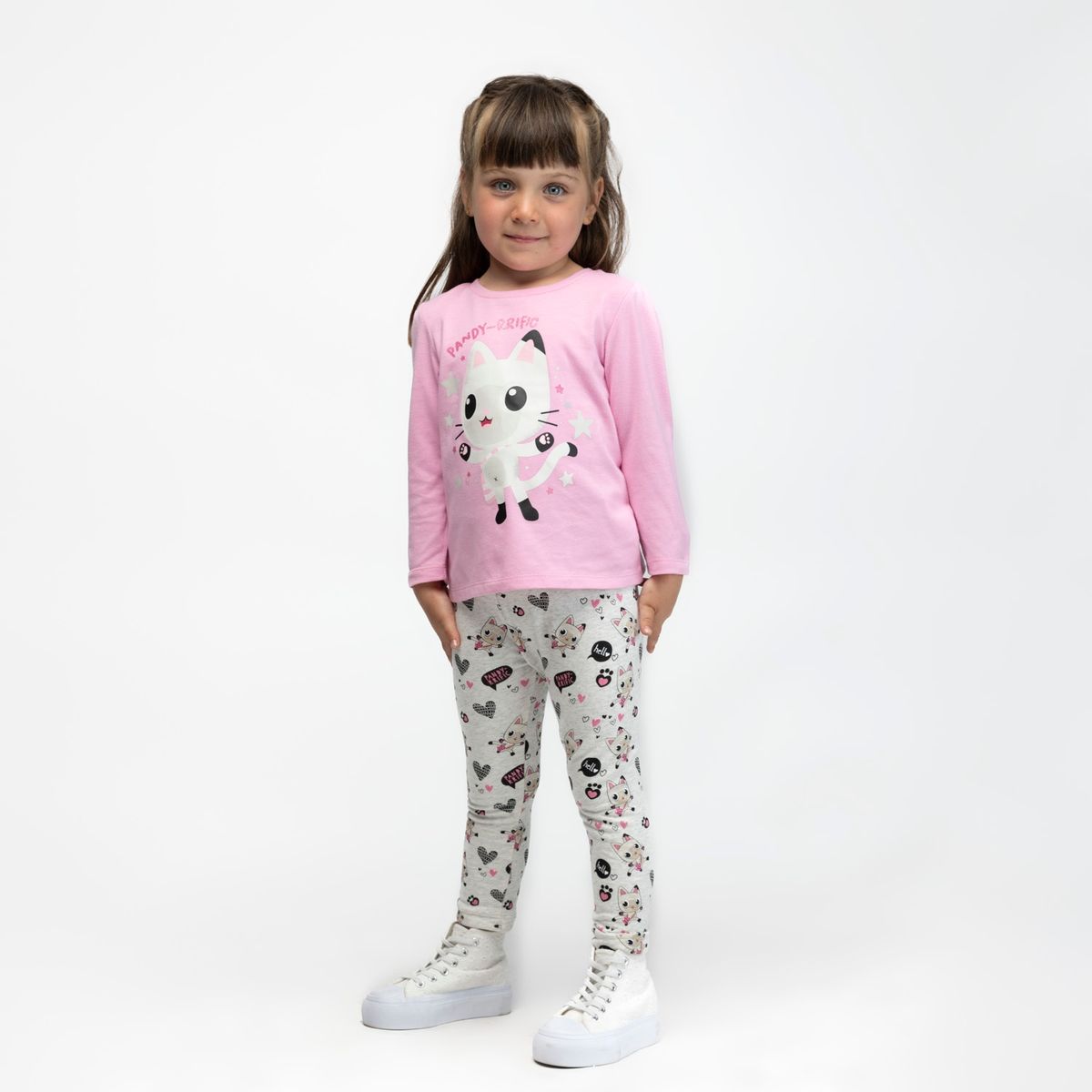 LA CASA DE GABBY - Calza Niña Full Print Gris Gabby Doll House