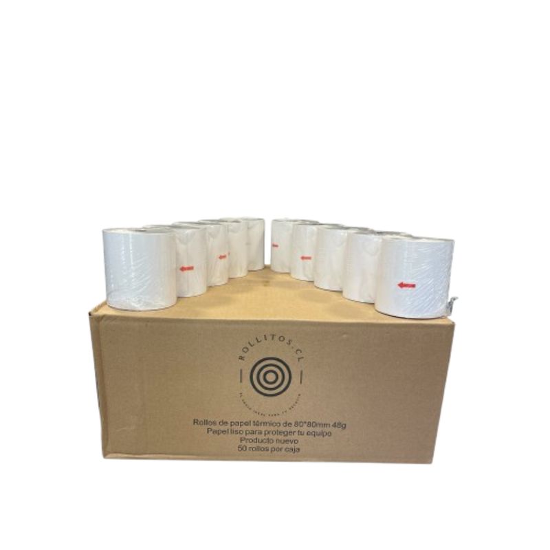 GENERICO - Pack de 30 Rollos Térmicos 80x80  80mm x 80metros
