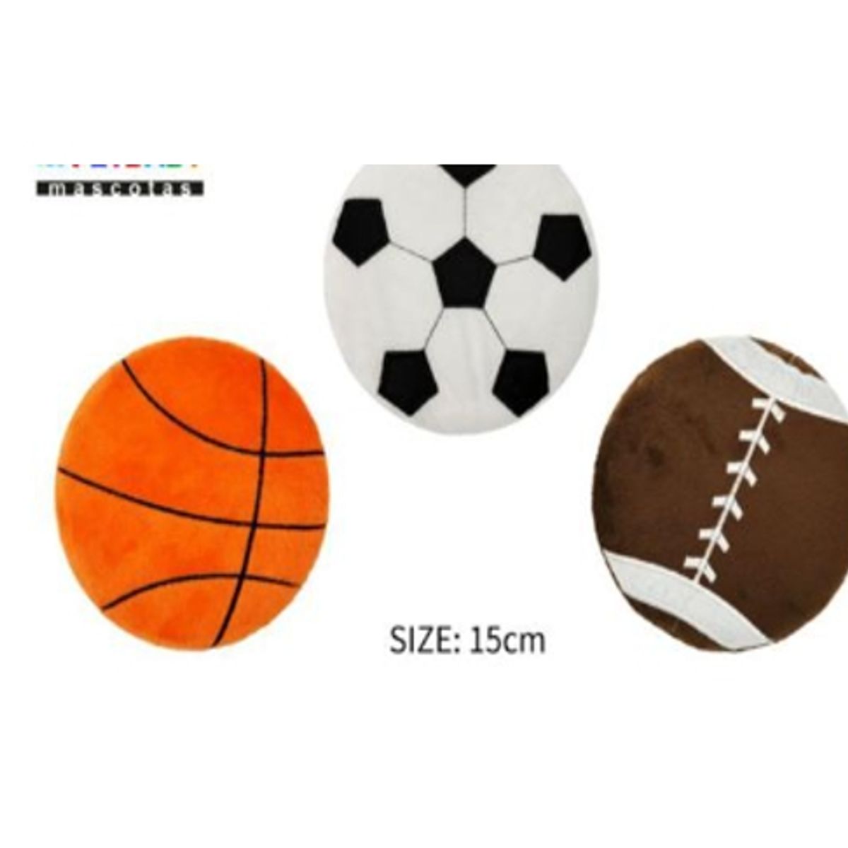 GENERICO - Pack 3 Pelotas Para Perros Juguete Surtidos 15cm