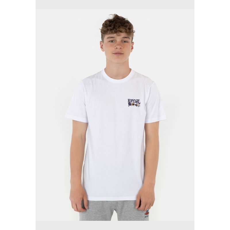 RIP CURL - Polera Pushin Daisies Ss Tee Blanco Infantil Rip Curl