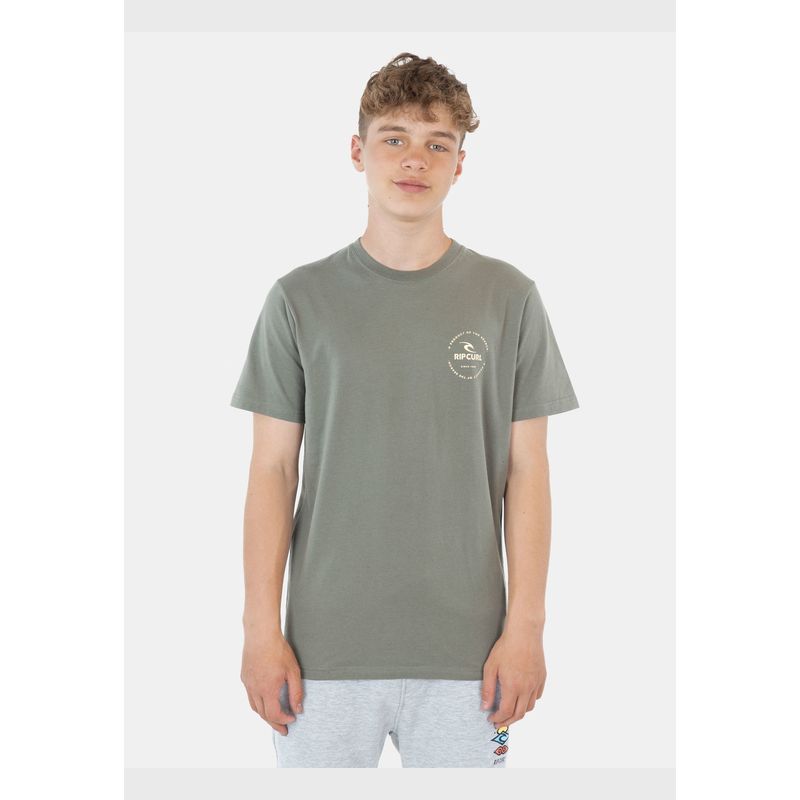 RIP CURL - Polera Made For The Search Tee Verde Infantil Rip Curl