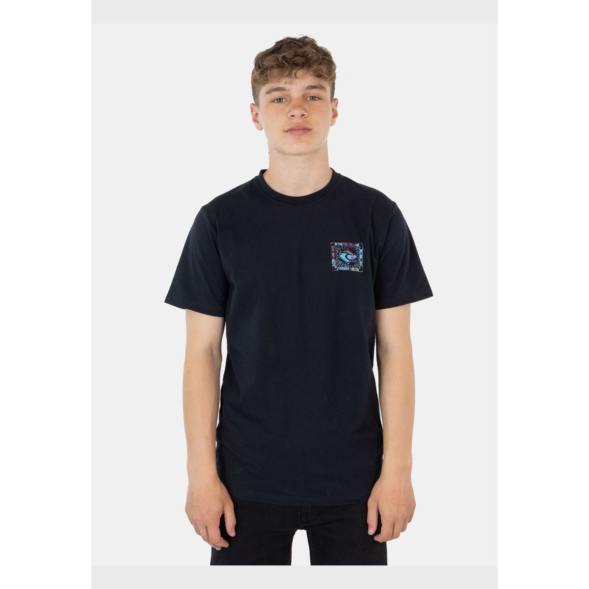 RIP CURL - Polera Branding Babapt Ss Tee Negro Infantil Rip Curl