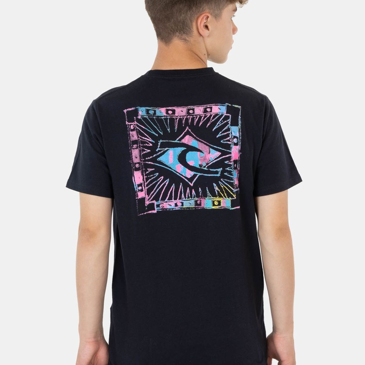 RIP CURL - Polera Branding Babapt Ss Tee Negro Infantil Rip Curl