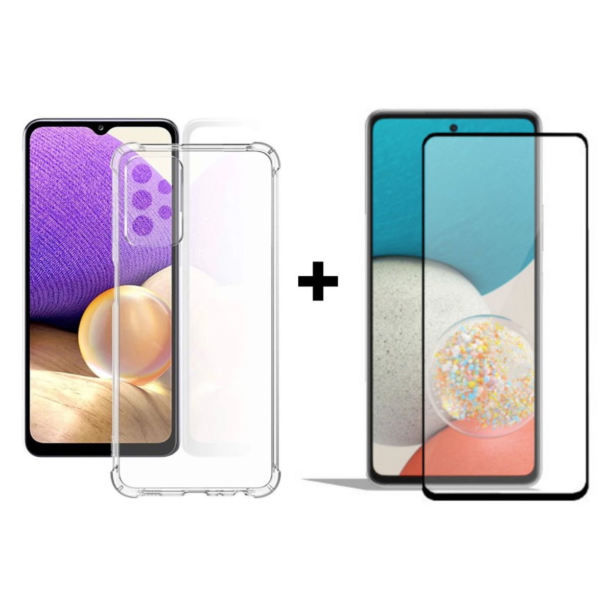 GENERICO - Carcasa Para Samsung A53 5g Transparente Reforzada + Mica