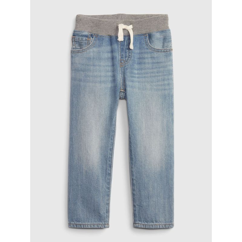 GAP - Jeans Slim Pull-On Unisex Bebé Celeste
