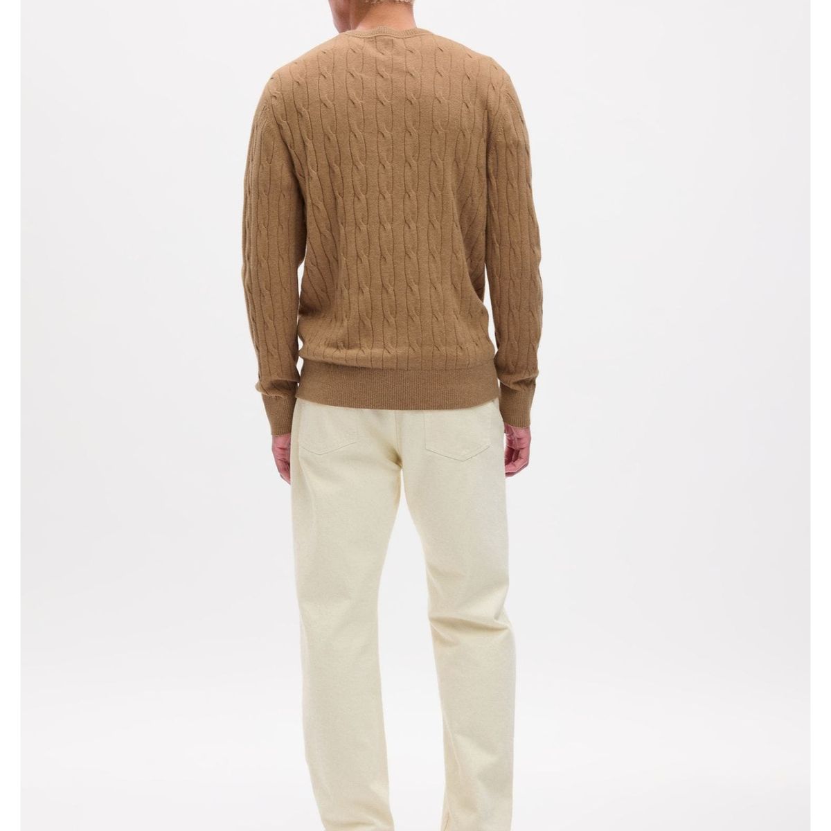 GAP - Chaleco Tejido De Punto Cashsoft Hombre Beige