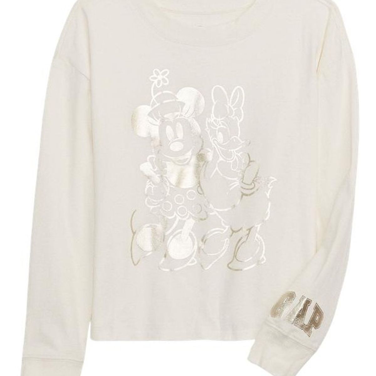 GAP - Polera Disney Minnie Mouse Manga Larga Crema GAP