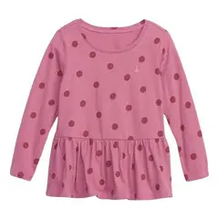 GAP - Top Estampada Manga Corta Rosa