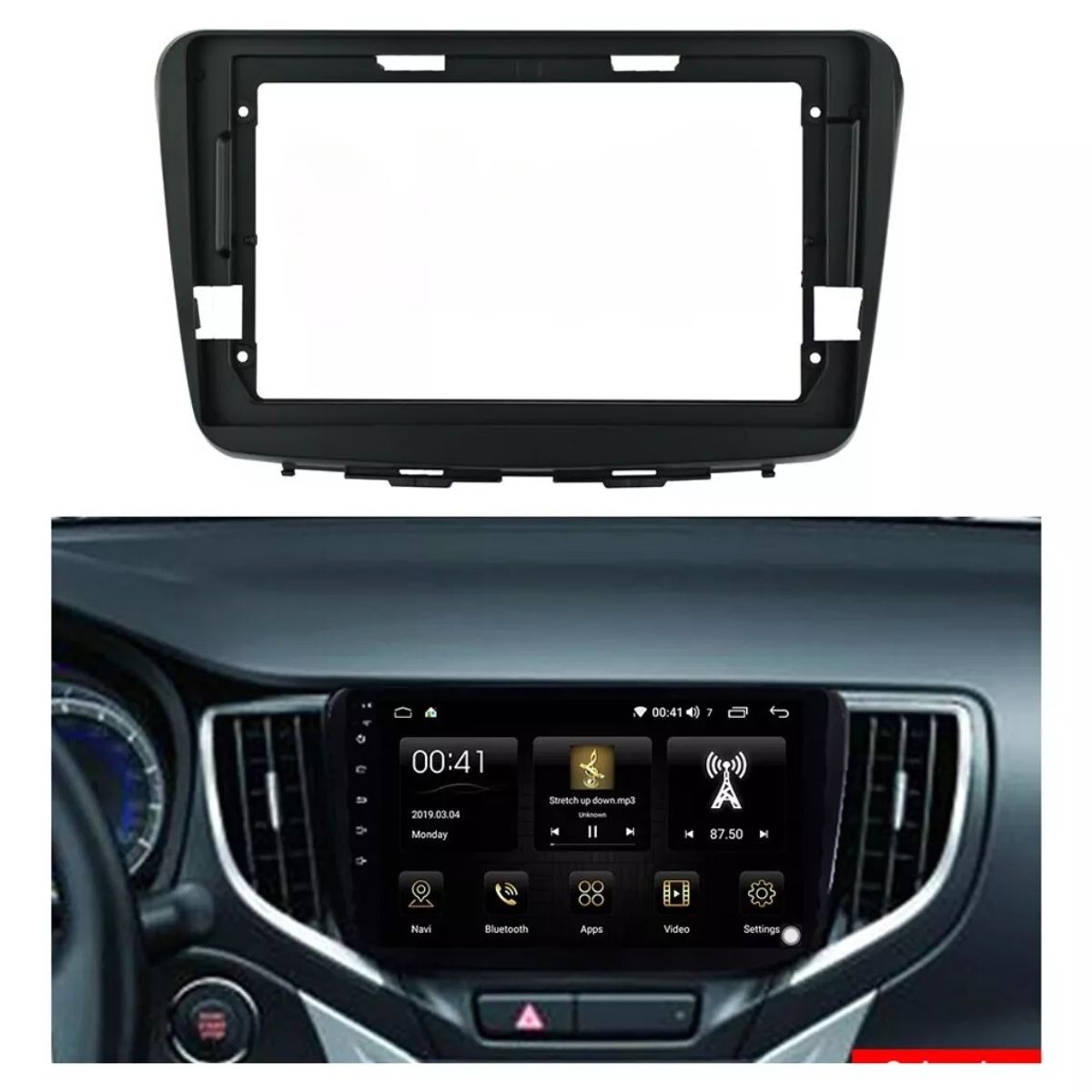 GENERICO - Bisel Radio 9 Pulgadas Adaptador Suzuki Baleno 2010-2018