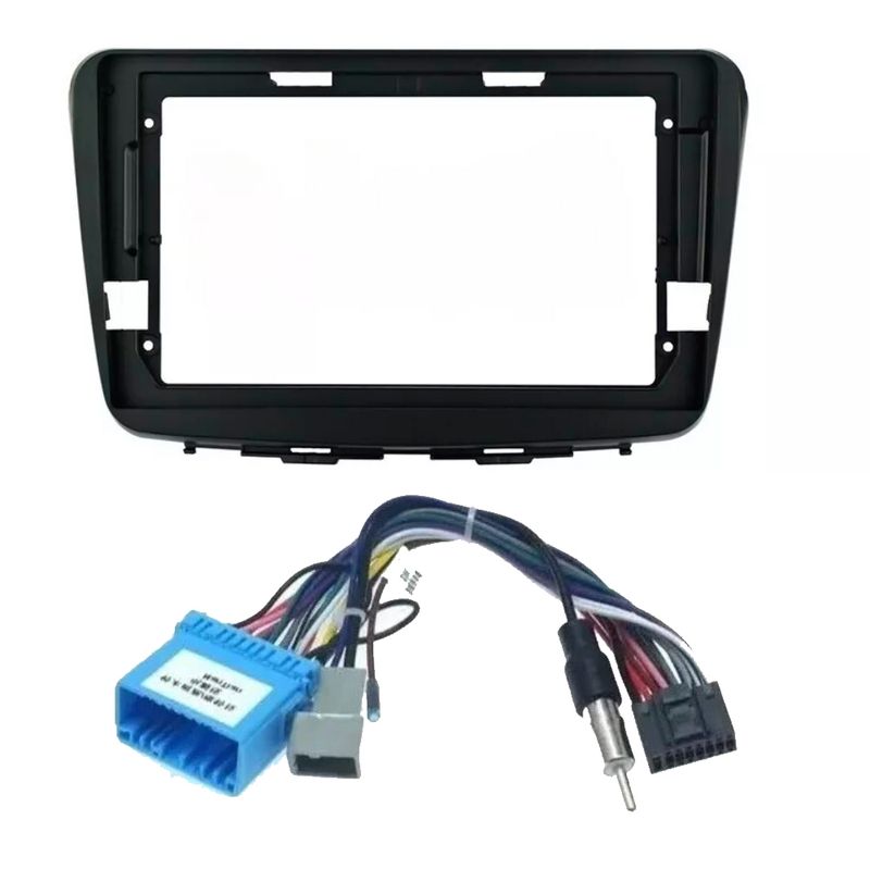 GENERICO - Bisel Radio 9puLG Adaptador  Cambus Suzuki Baleno 2010-2018