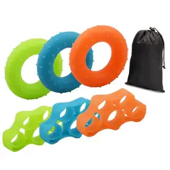 GENERICO - Set X6 Hand Gripper Ejercitador Dedos Y Antebrazo 3 Niveles