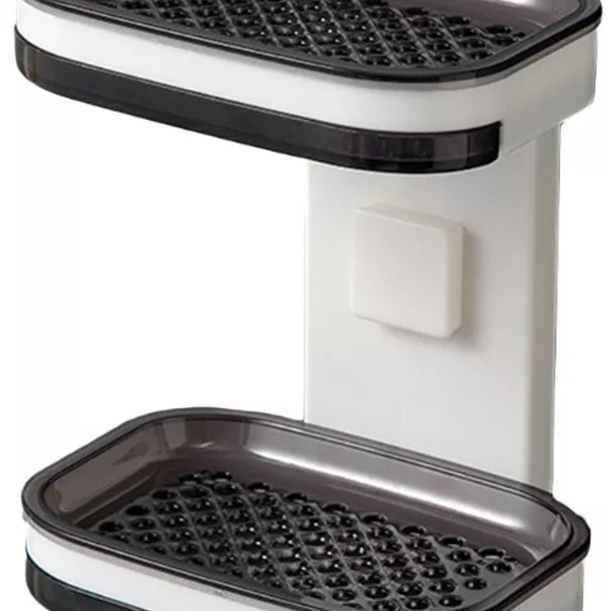 GENERICO - Jabonera Doble De Plástico Para Pared Baño Resistente