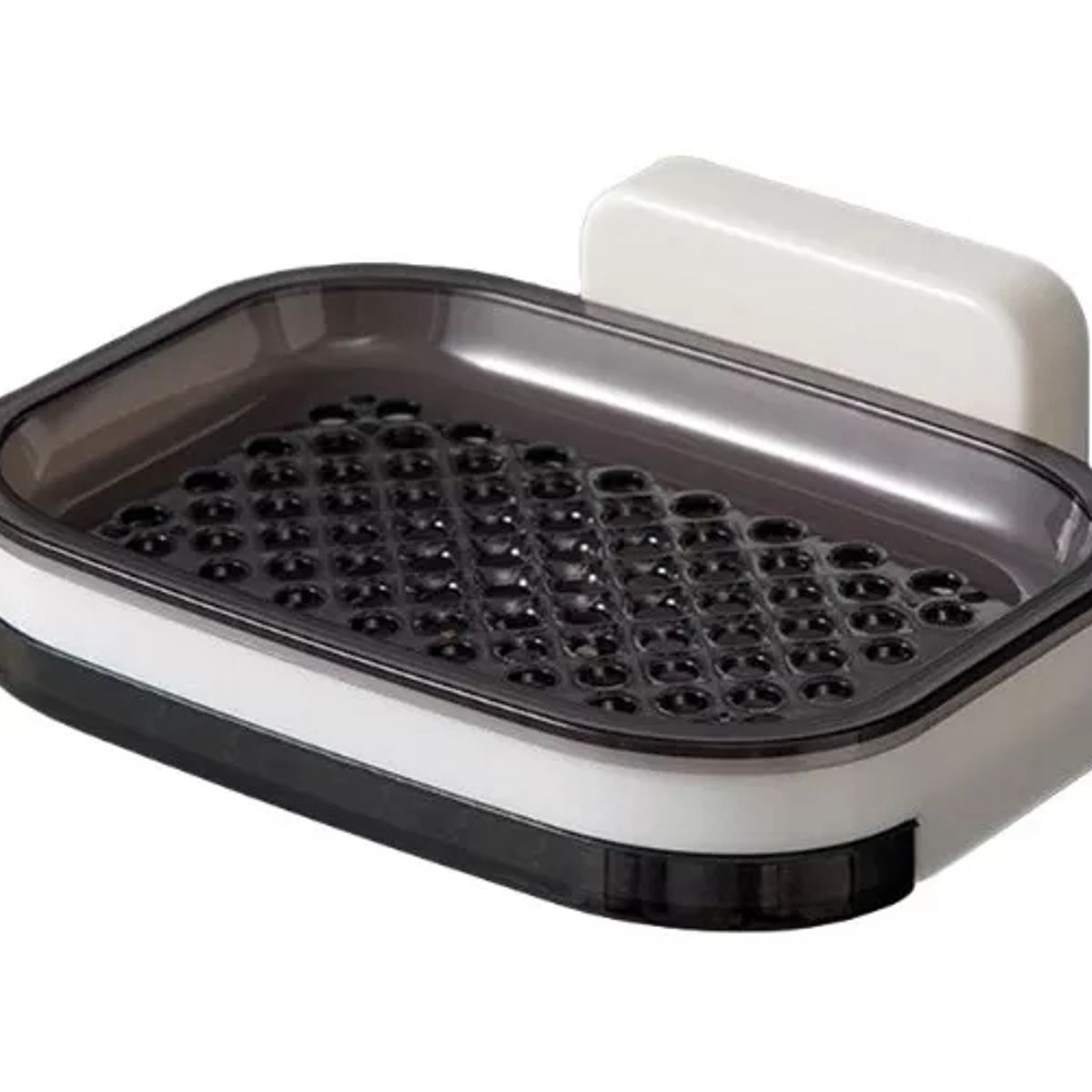 GENERICO - Jabonera Doble De Plástico Para Pared Baño Resistente