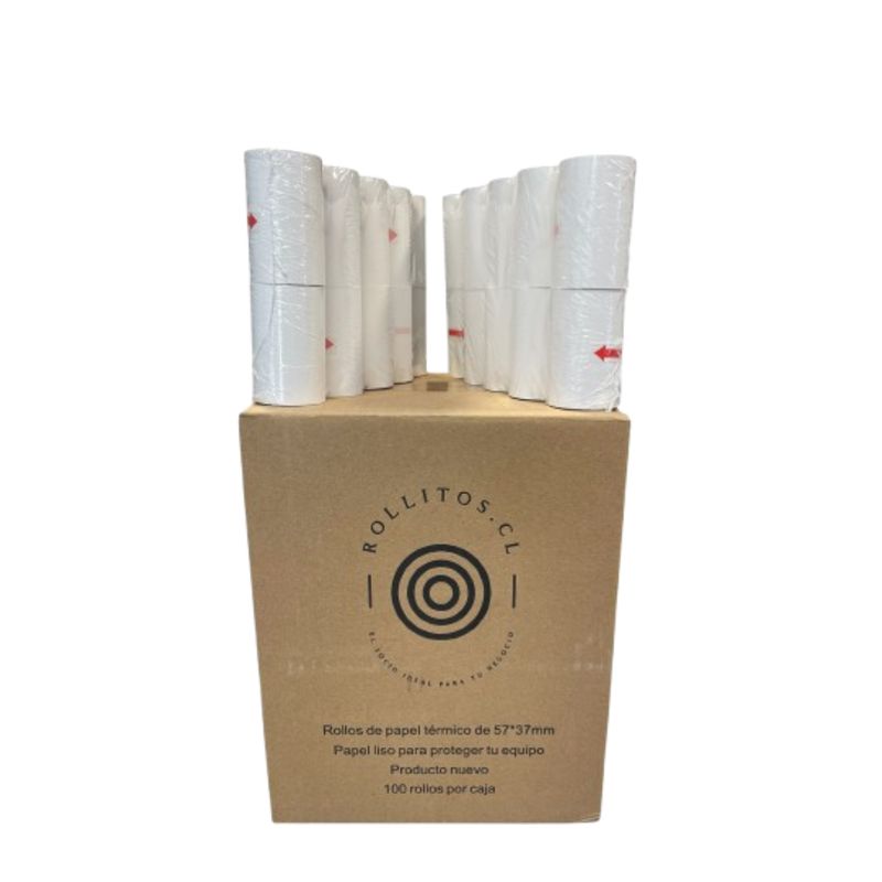 GENERICO - 70 Rollos Térmicos 57mm x 17m TTransbank Redelcom Getnet