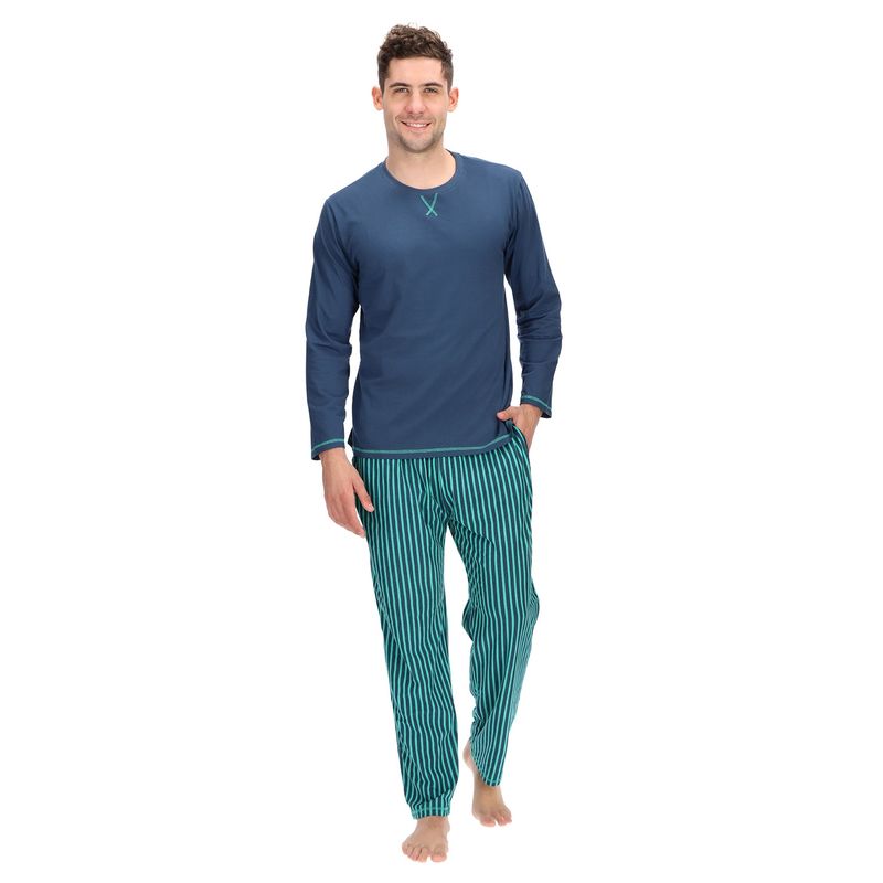 MOTA - PIJAMA LARGO  ALGODÓN