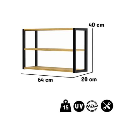 Imagen 2 del producto Repisa Pared Berlin3 Miel