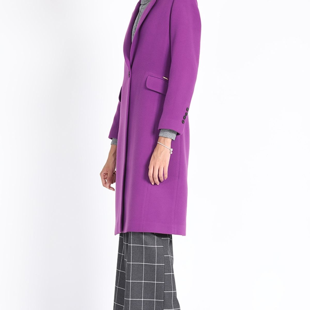 LIOLA - Abrigo Largo Muflon Violeta Liola