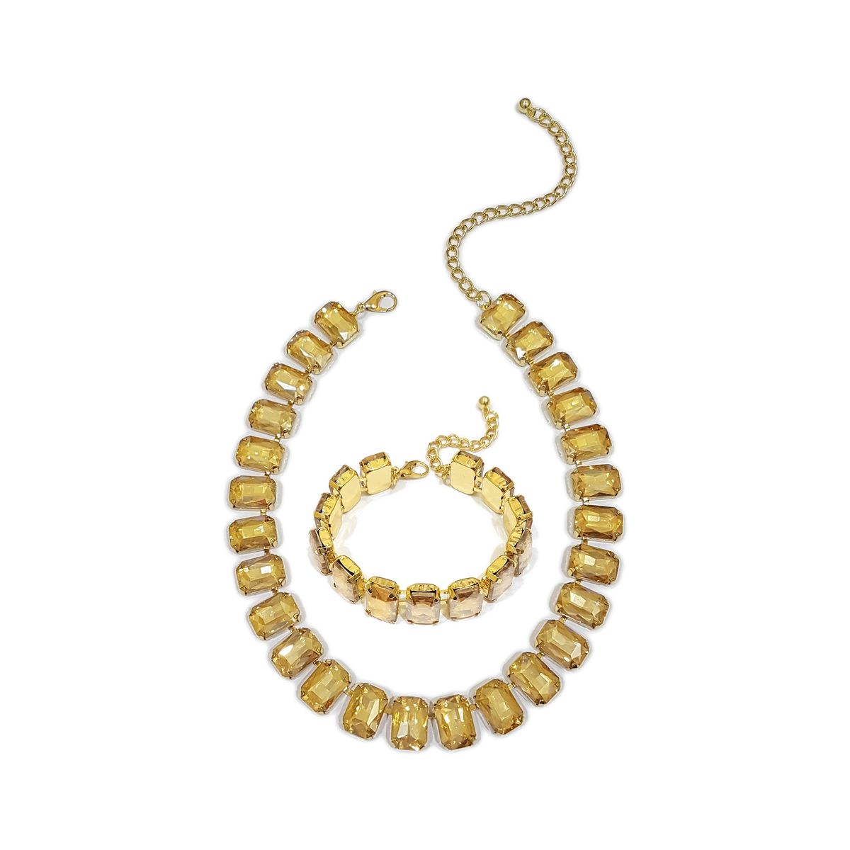 GENERICO - Set De Collar Y Pulsera Para Fiesta Rombo