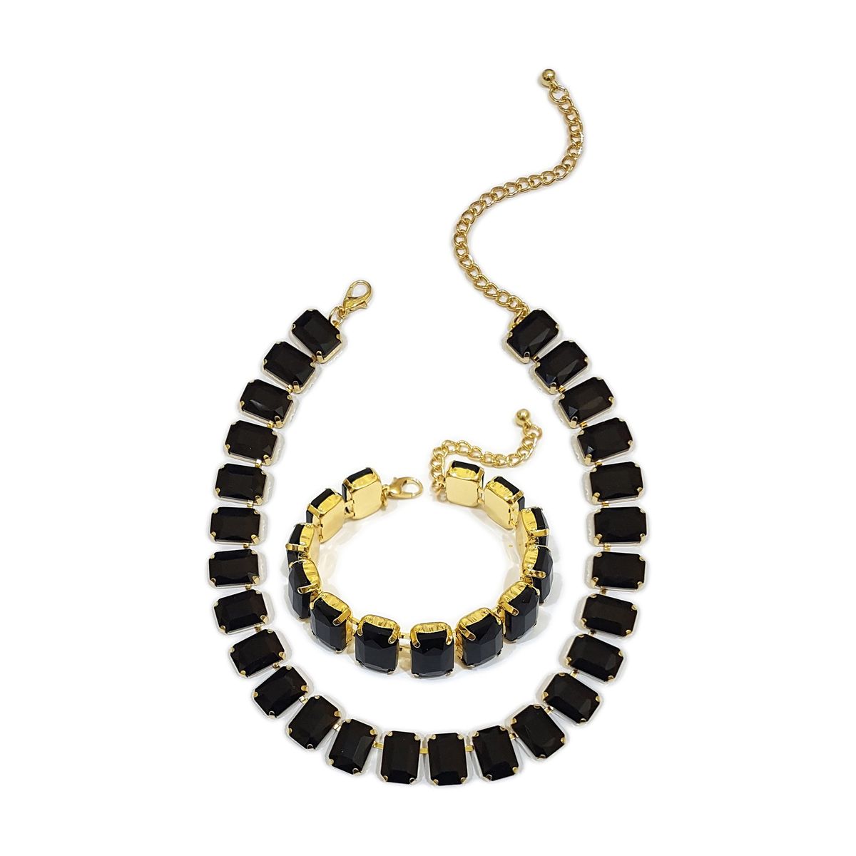 GENERICO - Set De Collar Y Pulsera Para Fiesta Rombo