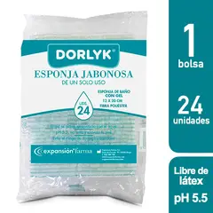 DORLYK - Esponja Jabonosa Desechable 24 Unidades