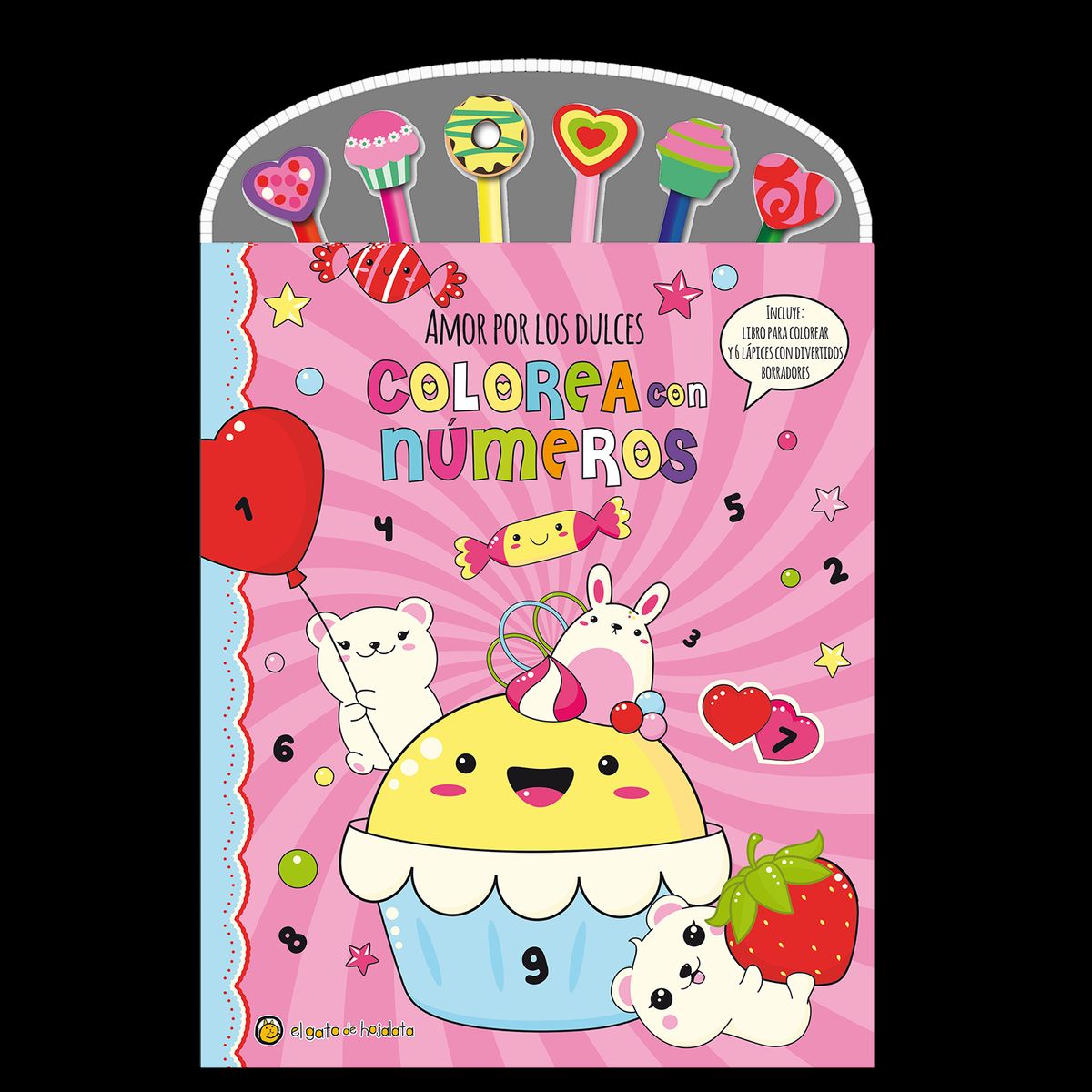 EDITORIAL GUADAL - Libro Colorea Con Numeros: Amor Por Los Dulces
