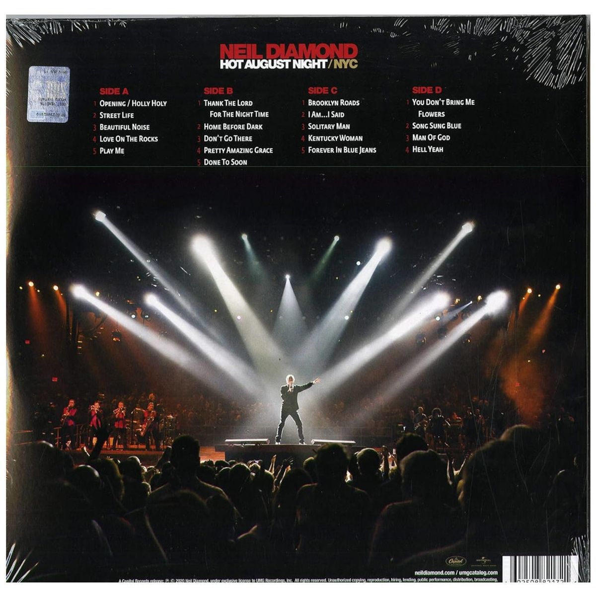 HITWAY MUSIC - NEIL DIAMOND - HOT AUGUST NIGHT IN NYC (2LP) - VINILO HITWAY MUSIC