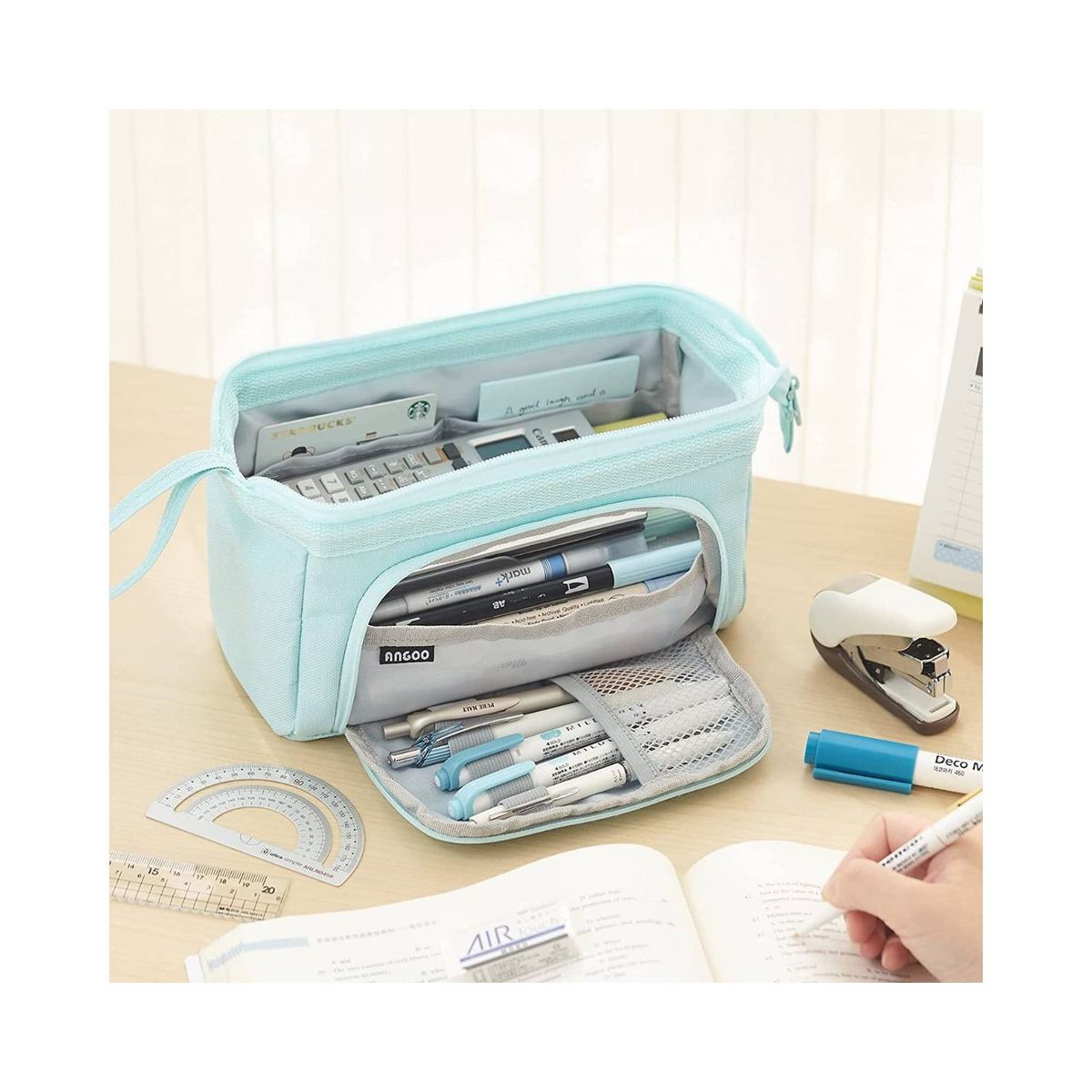 U BUY - Estuche De Lapices Doble Capa Organizadoras Gran  AMARILLO