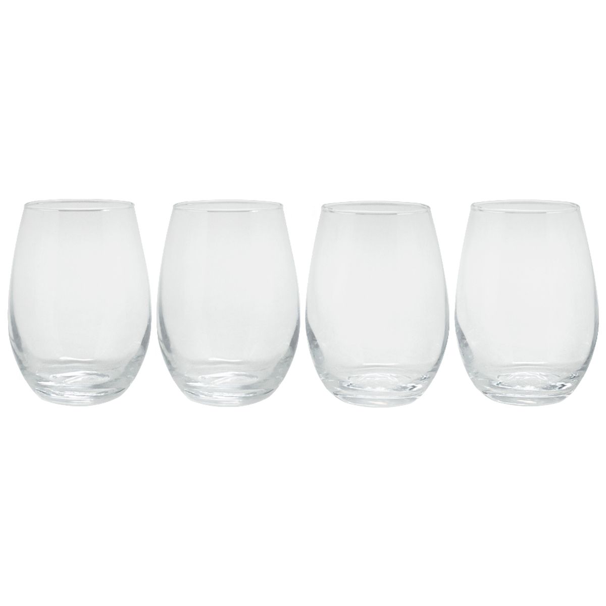 WAYU - Set 4 Vasos Redondos Vidrio Wayu