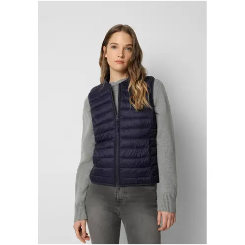 SCALPERS - Parka Sin Mangas Acolchado Calavera Navy