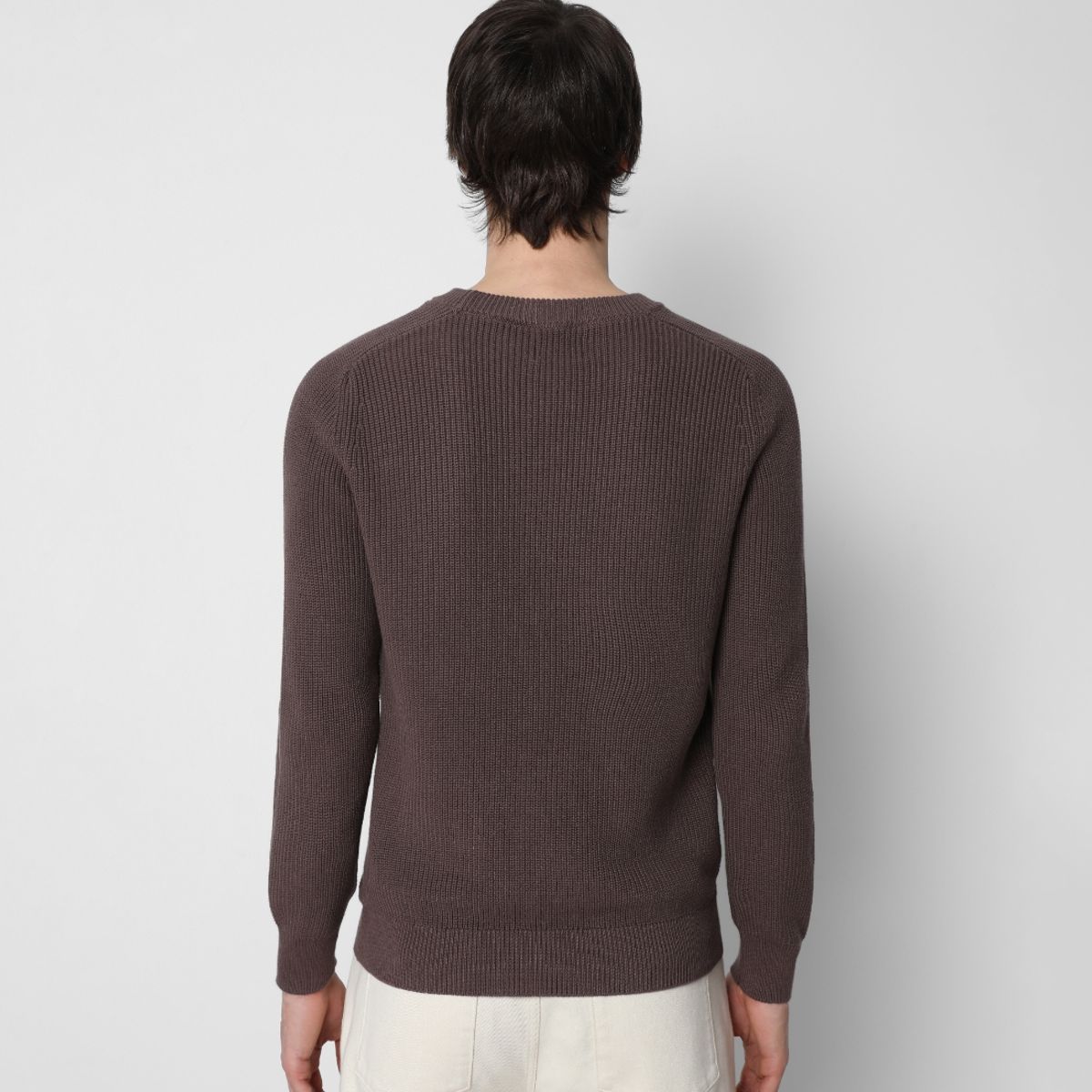 SCALPERS - Sweater Canalé Burgundy