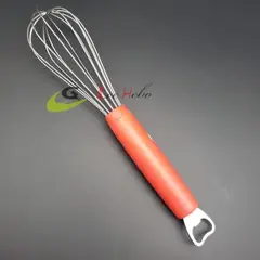 GENERICO - Batidor Mezclador De Acero 29Cm Reposteria Con Destapador