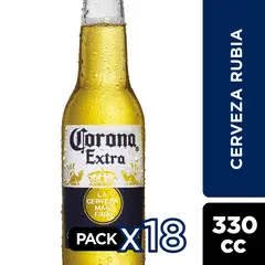 CORONA - 18x Cerveza Botellín 4,5° 330Cc