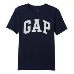 GAP - Polera Logo Manga Corta Azul