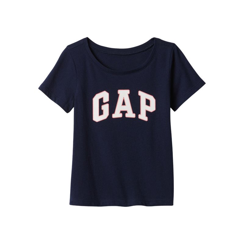 GAP - Polera Logo Manga Corta Marina Azul