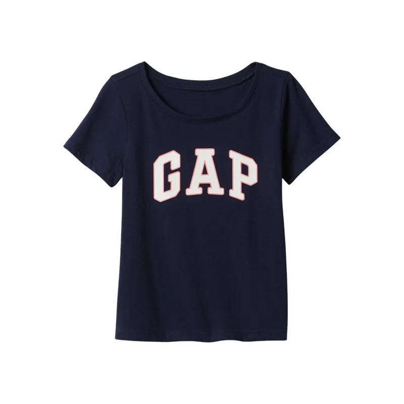 GAP - Polera Logo Manga Corta Marina Azul