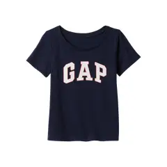 GAP - Polera Logo Manga Corta Marina Azul
