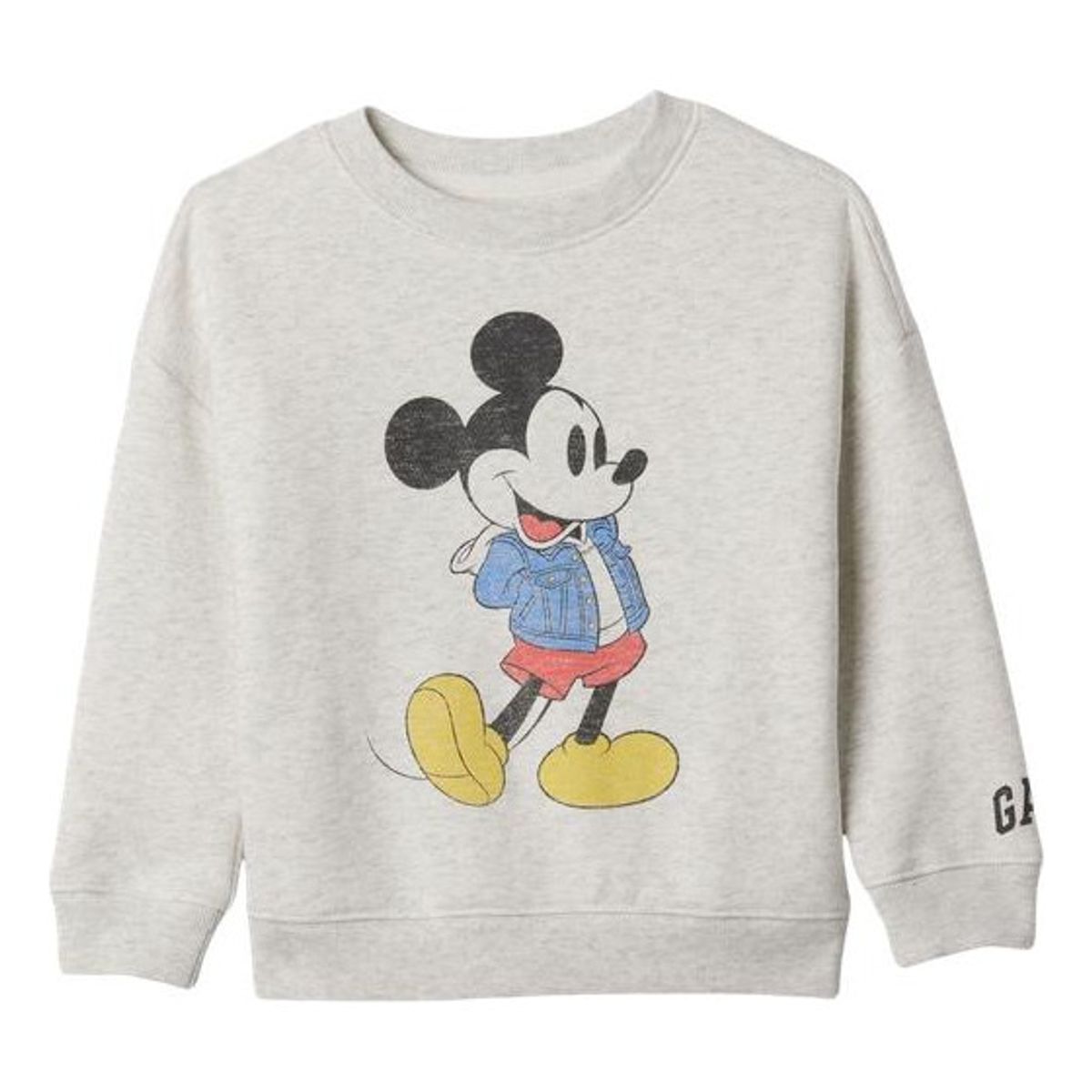 GAP - Polerón Mickey Mouse Sin Cierre Gris GAP