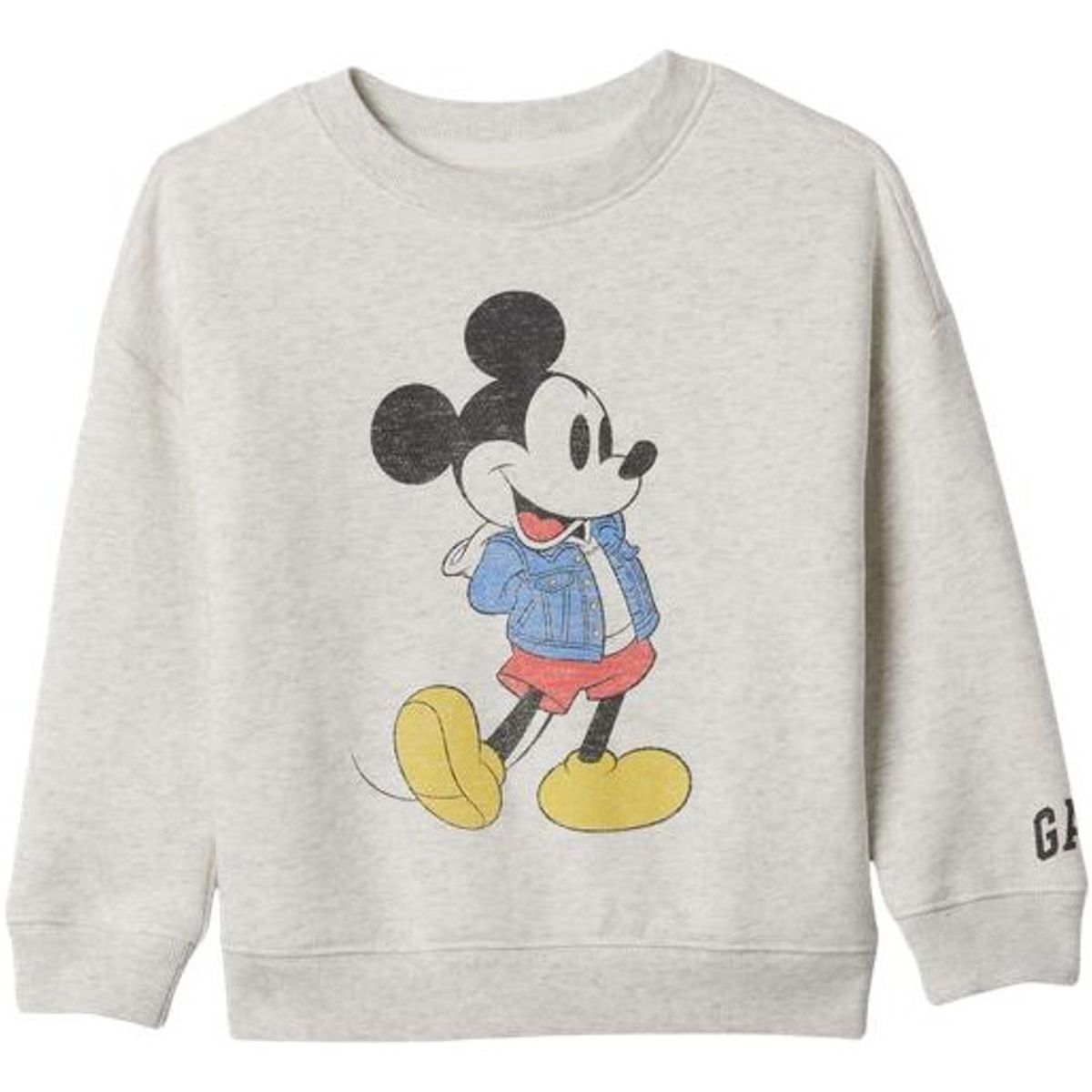 GAP - Polerón Mickey Mouse Sin Cierre Gris GAP
