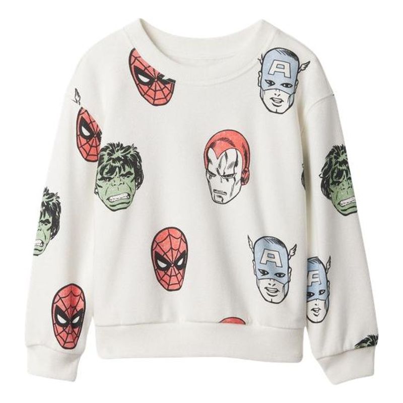 GAP - Polerón Marvel Sin Cierre Blanco GAP