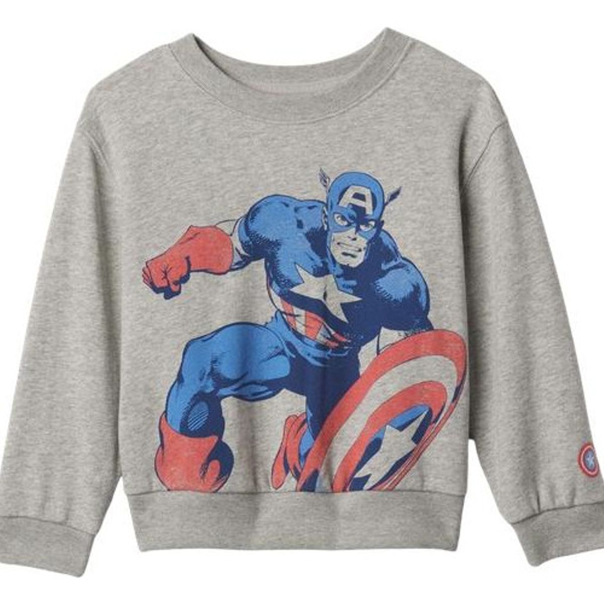 GAP - Polerón Marvel Sin Cierre Gris GAP