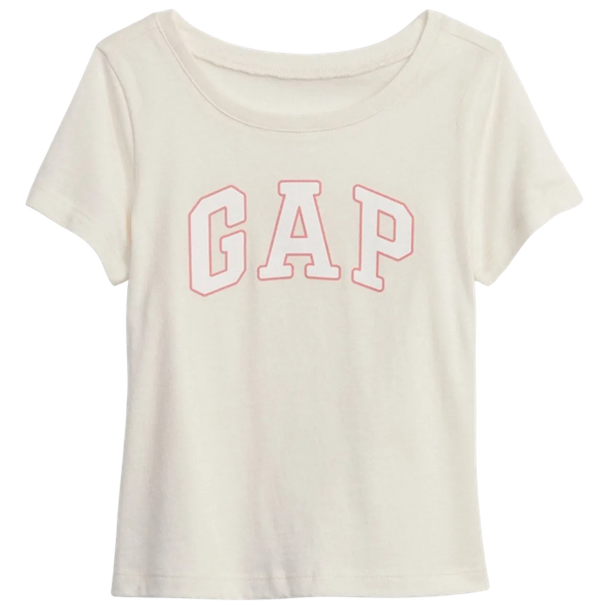 GAP - Polera Logo Manga Corta Beige