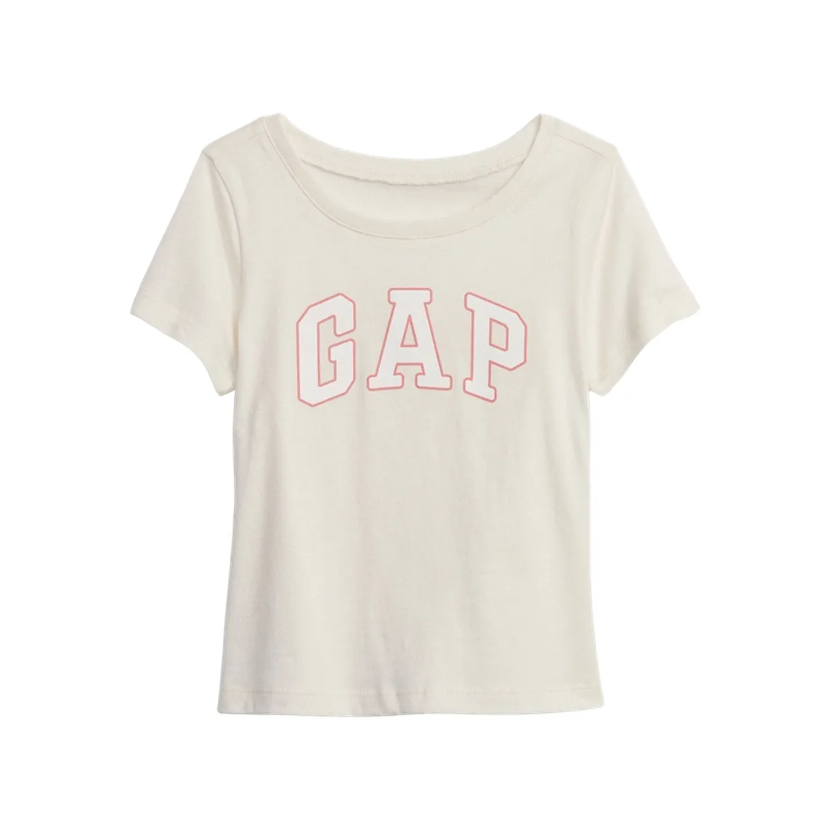 GAP - Polera Logo Manga Corta Beige
